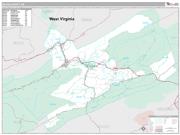 Giles County, VA <br /> Wall Map <br /> Premium Style 2025 Map