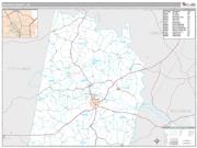 Halifax County, VA <br /> Wall Map <br /> Premium Style 2025 Map
