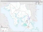 Lancaster County, VA <br /> Wall Map <br /> Premium Style 2025 Map