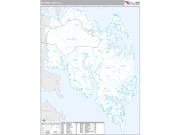 Mathews County, VA <br /> Wall Map <br /> Premium Style 2025 Map