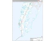Northampton County, VA <br /> Wall Map <br /> Premium Style 2025 Map