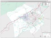 Roanoke County, VA <br /> Wall Map <br /> Premium Style 2025 Map
