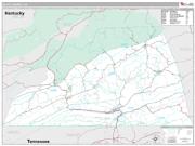 Scott County, VA <br /> Wall Map <br /> Premium Style 2025 Map