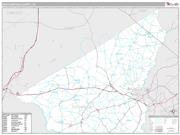 Southampton County, VA <br /> Wall Map <br /> Premium Style 2025 Map