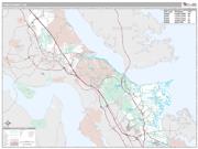 York County, VA <br /> Wall Map <br /> Premium Style 2025 Map