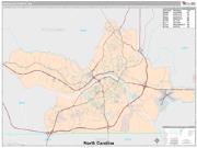 Danville County, VA <br /> Wall Map <br /> Premium Style 2025 Map