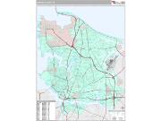 Norfolk County, VA <br /> Wall Map <br /> Premium Style 2025 Map