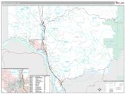 Cowlitz County, WA <br /> Wall Map <br /> Premium Style 2025 Map