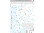 Pacific County, WA <br /> Wall Map <br /> Premium Style 2025 Map