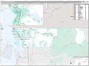 Whatcom County, WA <br /> Wall Map <br /> Premium Style 2025 Map