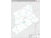Gilmer County, WV <br /> Wall Map <br /> Premium Style 2025 Map