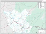 Greenbrier County, WV <br /> Wall Map <br /> Premium Style 2025 Map