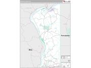 Hancock County, WV <br /> Wall Map <br /> Premium Style 2025 Map