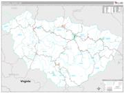 McDowell County, WV <br /> Wall Map <br /> Premium Style 2025 Map