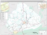 Mercer County, WV <br /> Wall Map <br /> Premium Style 2025 Map
