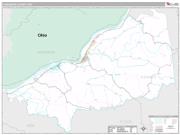 Pleasants County, WV <br /> Wall Map <br /> Premium Style 2025 Map
