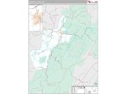 Randolph County, WV <br /> Wall Map <br /> Premium Style 2025 Map