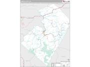 Summers County, WV <br /> Wall Map <br /> Premium Style 2025 Map