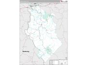 Wayne County, WV <br /> Wall Map <br /> Premium Style 2025 Map