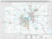 Dane County, WI <br /> Wall Map <br /> Premium Style 2025 Map