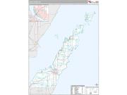 Door County, WI <br /> Wall Map <br /> Premium Style 2025 Map