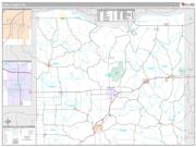 Iowa County, WI <br /> Wall Map <br /> Premium Style 2025 Map