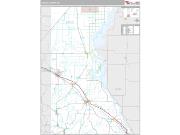 Juneau County, WI <br /> Wall Map <br /> Premium Style 2025 Map