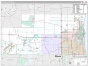 Kenosha County, WI <br /> Wall Map <br /> Premium Style 2025 Map