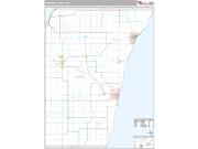 Kewaunee County, WI <br /> Wall Map <br /> Premium Style 2025 Map