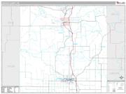 Lincoln County, WI <br /> Wall Map <br /> Premium Style 2025 Map