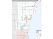 Ozaukee County, WI <br /> Wall Map <br /> Premium Style 2025 Map