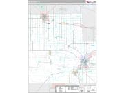 Wood County, WI <br /> Wall Map <br /> Premium Style 2025 Map