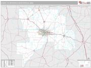 Albany Metro Area <br /> Wall Map <br /> Premium Style 2025 Map