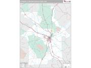 Alexandria Metro Area <br /> Wall Map <br /> Premium Style 2025 Map