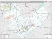 Allentown-Bethlehem-Easton Metro Area <br /> Wall Map <br /> Premium Style 2025 Map