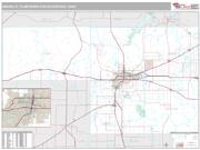 Amarillo Metro Area <br /> Wall Map <br /> Premium Style 2025 Map