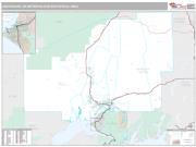 Anchorage Metro Area <br /> Wall Map <br /> Premium Style 2025 Map