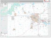 Ann Arbor Metro Area <br /> Wall Map <br /> Premium Style 2025 Map