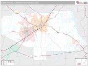 Auburn-Opelika Metro Area <br /> Wall Map <br /> Premium Style 2025 Map