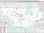 Bakersfield Metro Area <br /> Wall Map <br /> Premium Style 2025 Map
