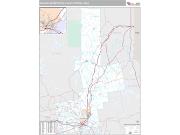 Bangor Metro Area <br /> Wall Map <br /> Premium Style 2025 Map