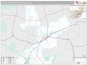 Billings Metro Area <br /> Wall Map <br /> Premium Style 2025 Map