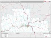 Binghamton Metro Area <br /> Wall Map <br /> Premium Style 2025 Map