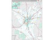 Birmingham-Hoover Metro Area <br /> Wall Map <br /> Premium Style 2025 Map