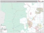 Boulder Metro Area <br /> Wall Map <br /> Premium Style 2025 Map
