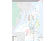 Bremerton-Silverdale Metro Area <br /> Wall Map <br /> Premium Style 2025 Map