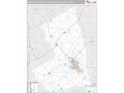 College Station-Bryan Metro Area <br /> Wall Map <br /> Premium Style 2025 Map