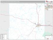 Casper Metro Area <br /> Wall Map <br /> Premium Style 2025 Map