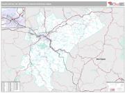Charleston Metro Area <br /> Wall Map <br /> Premium Style 2025 Map