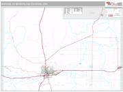 Cheyenne Metro Area <br /> Wall Map <br /> Premium Style 2025 Map